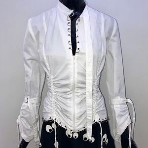 🌺🌺 Seven7 White longsleeved shirt large